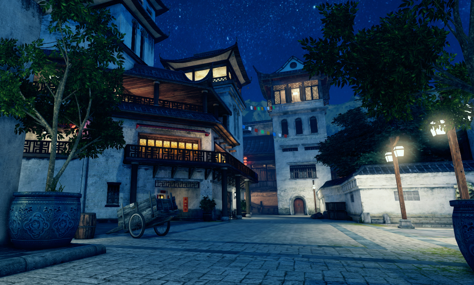 udk eastern village screenshot night 01